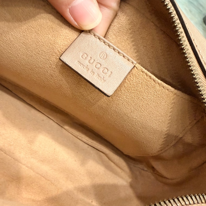 Gucci 經典 marmont 相機包 裸粉-14