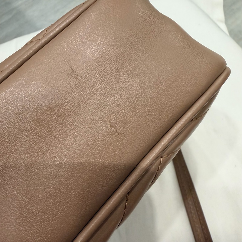 Gucci 經典 marmont 相機包 裸粉-27