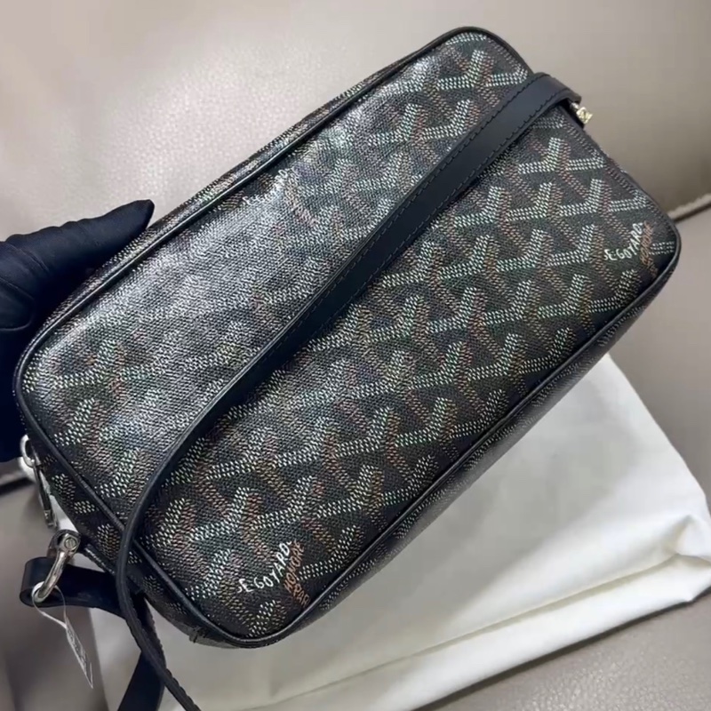 【96新 ✨ 全網最低價!】Goyard 戈雅 CAP VERT 斜挎包 相機包 黑色老花 小號(下單前先詢問庫存❗️)-6