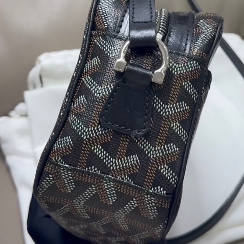 【96新 ✨ 全網最低價!】Goyard 戈雅 CAP VERT 斜挎包 相機包 黑色老花 小號(下單前先詢問庫存❗️)-9