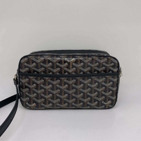 【96新 ✨ 全網最低價！】Goyard 戈雅 CAP VERT 斜挎包 相機包 黑色老花 小號（下單前先詢問庫存❗️）