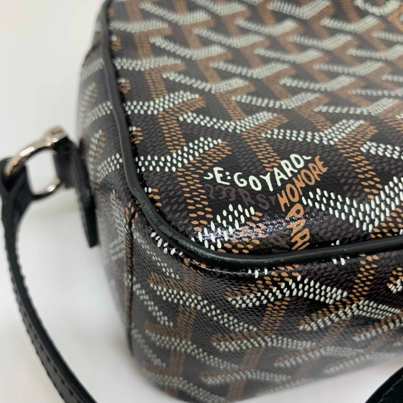 【96新 ✨ 全網最低價!】Goyard 戈雅 CAP VERT 斜挎包 相機包 黑色老花 小號(下單前先詢問庫存❗️)-14