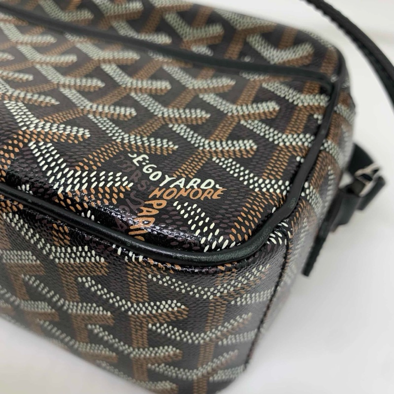【96新 ✨ 全網最低價!】Goyard 戈雅 CAP VERT 斜挎包 相機包 黑色老花 小號(下單前先詢問庫存❗️)-15