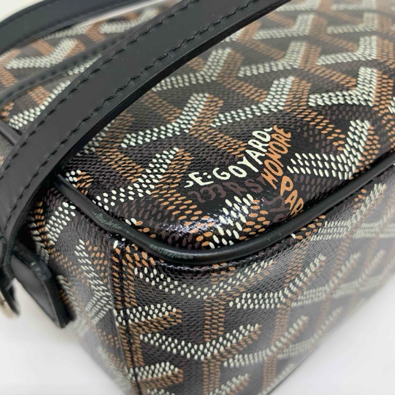 【96新 ✨ 全網最低價!】Goyard 戈雅 CAP VERT 斜挎包 相機包 黑色老花 小號(下單前先詢問庫存❗️)-16
