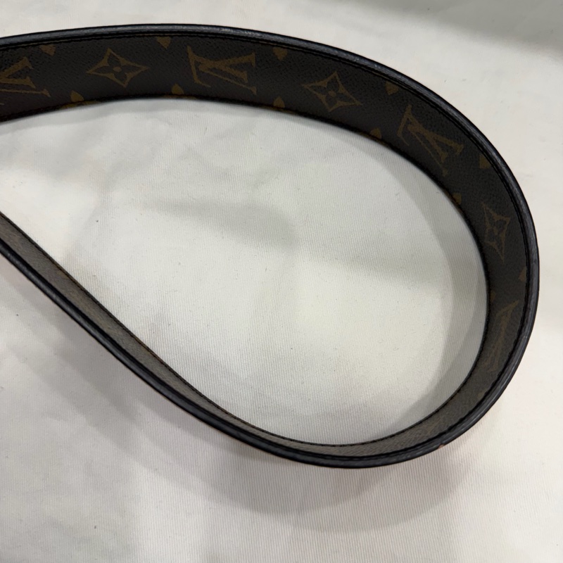 Louis Vuitton LV 經典老花拼粉 雙面 寬背帶-26