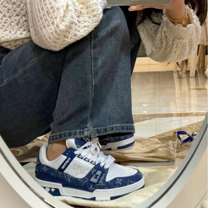 LV牛仔藍 trainer 36碼-1
