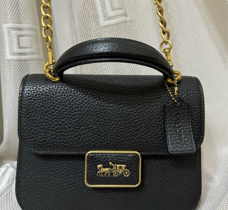 馬車標誌斜背包-0