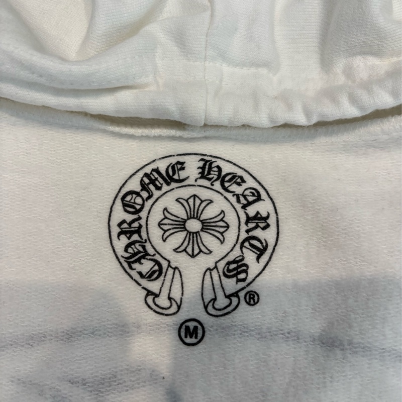 Chrome Hearts 白 捲軸十字花 薄棉外套 M-2