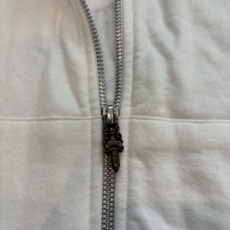 Chrome Hearts 白 捲軸十字花 薄棉外套 M-4