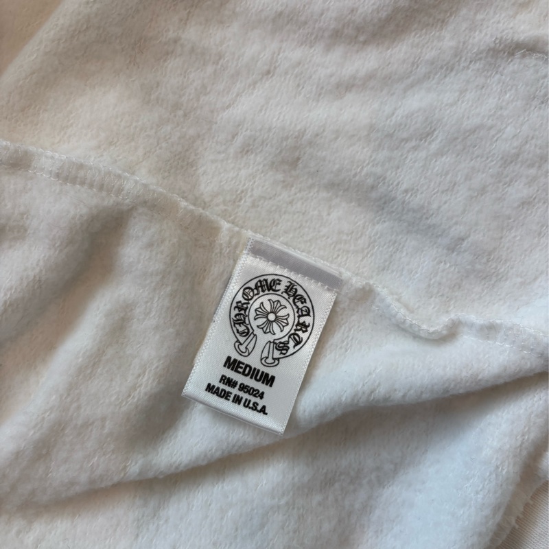 Chrome Hearts 白 捲軸十字花 薄棉外套 M-8