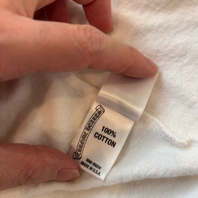 Chrome Hearts 白 捲軸十字花 薄棉外套 M-9