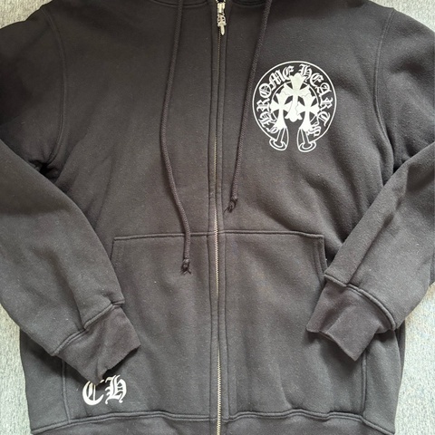 Chrome Hearts 厚版 捲軸三十字 帽外套 M
