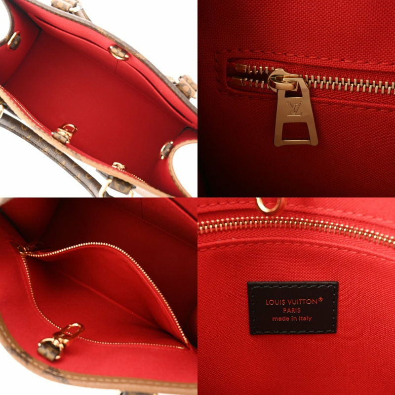 路易威登 Monogram Reverse On the Go PM 棕色女士帆布手提包 M46373,近全新,二手,Ginzo-9