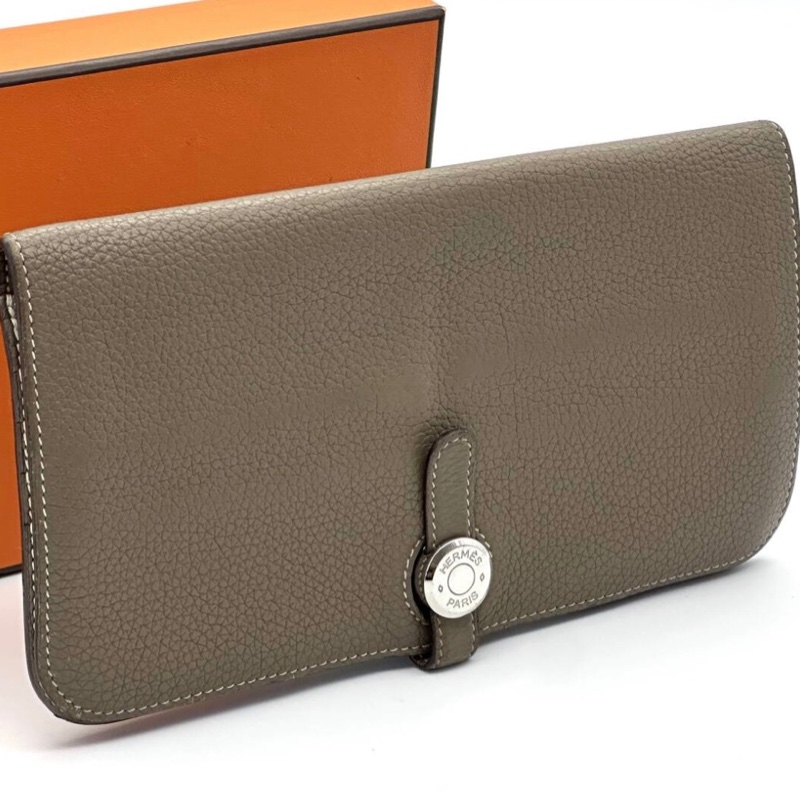Hermès Dogon愛馬仕米色長夾-0