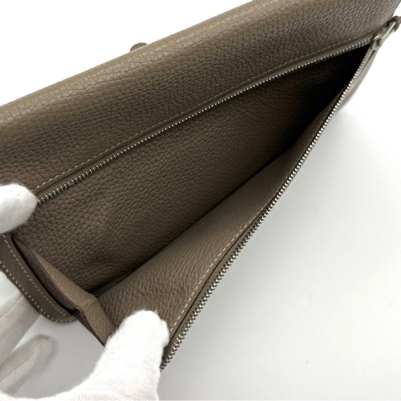 Hermès Dogon愛馬仕米色長夾-5