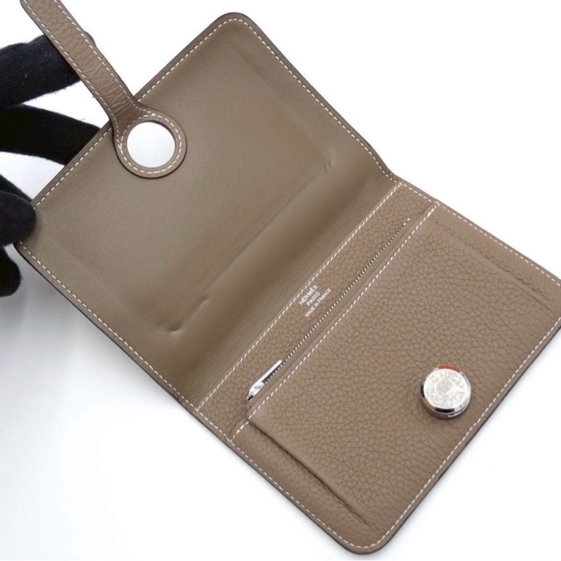 Hermès 愛馬仕 Dogon Compact Etoupe 錢包零錢包-2