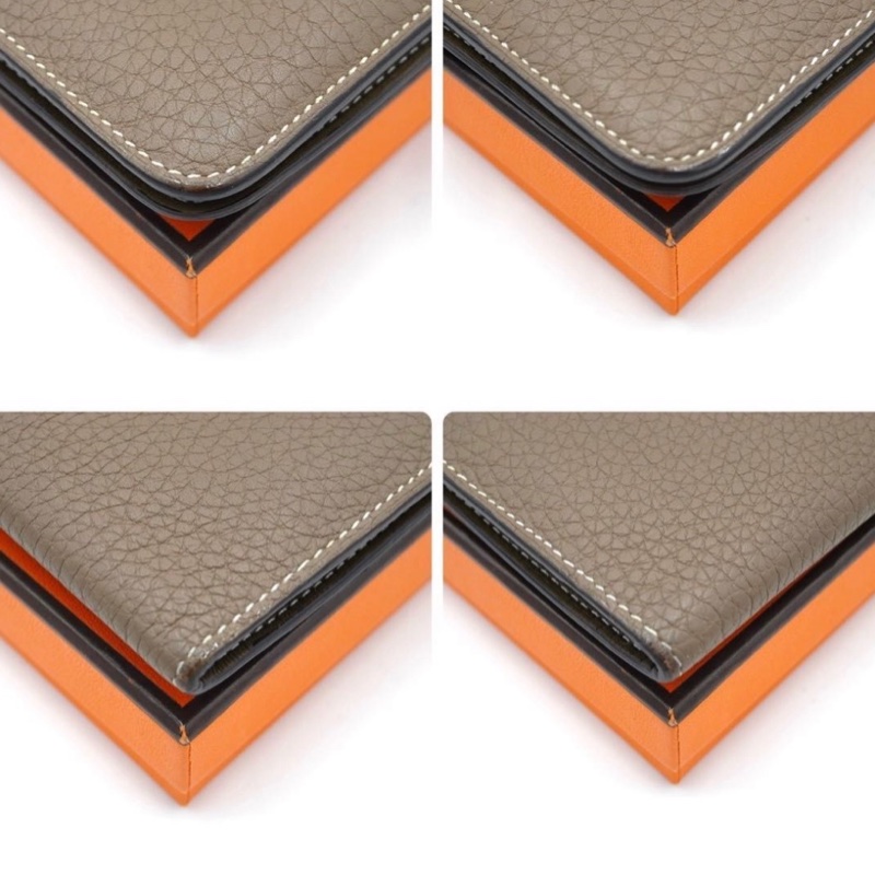 Hermès 愛馬仕 Dogon Compact Etoupe 錢包零錢包-3