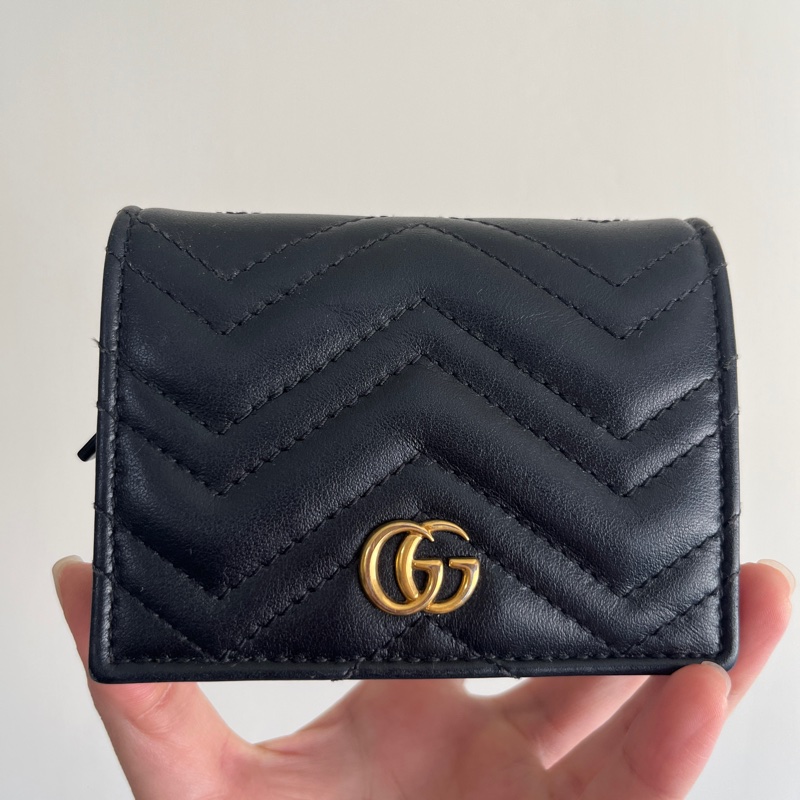 Gucci marmont短夾🈶盒🈶購證-0