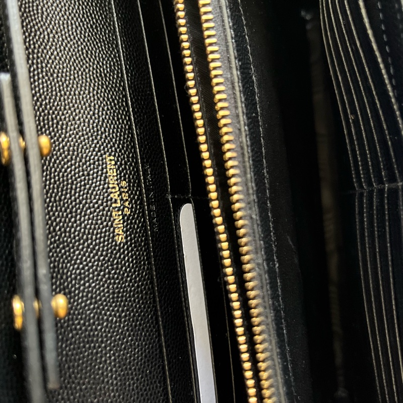 ysl 黑金魚子醬woc 信封包🈶盒🈶保卡-12