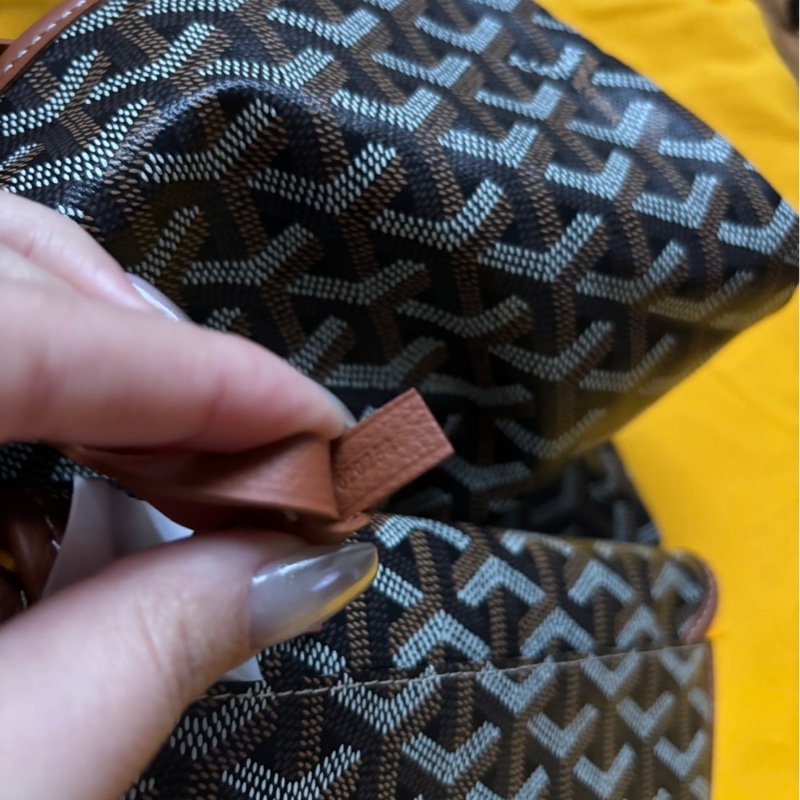 goyard hobo 黑棕-9