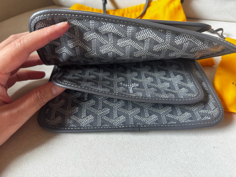 Goyard plumet pocket wallet信封包/斜挎包灰色爆款-2