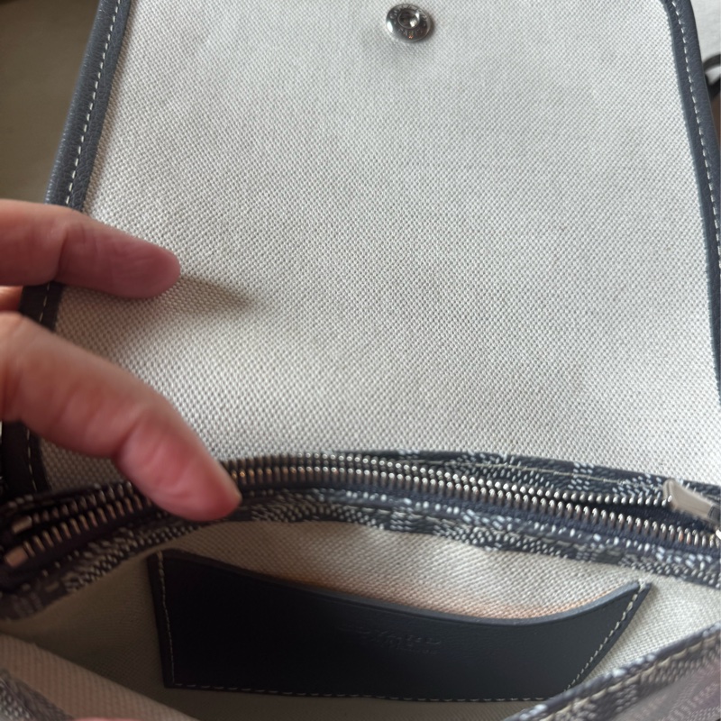 Goyard plumet pocket wallet信封包/斜挎包灰色爆款-3