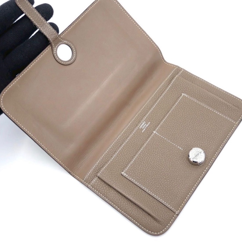 Hermès Dogon愛馬仕米色長夾-4