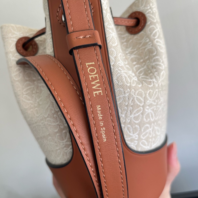 LOEWE 小號花紋水桶包氣球包 SMALL BALLOON BUCKET BAG-12