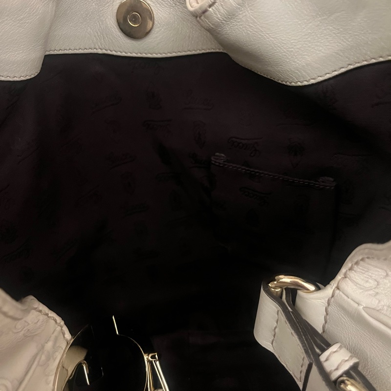 Gucci皮革手提托特包-5