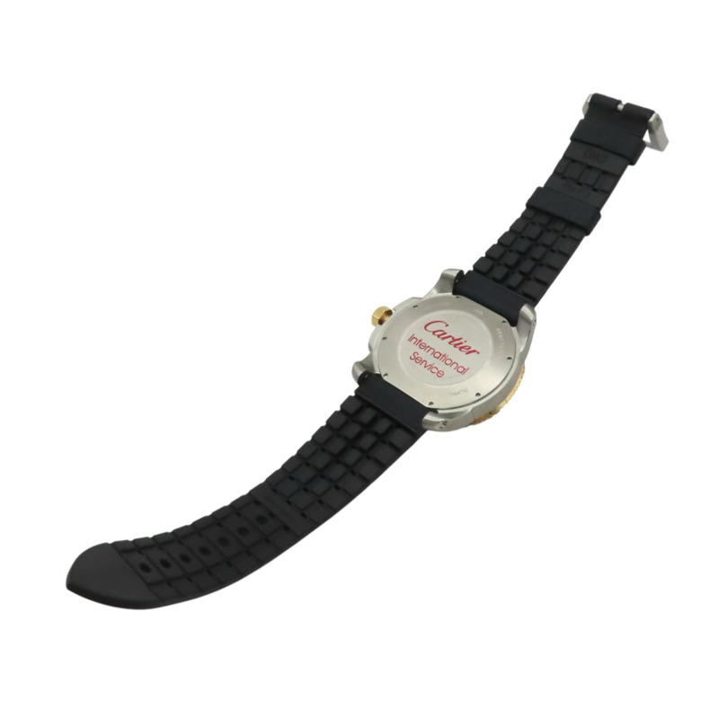 藍色錶盤 黑色膠帶 Calibre de Cartier Diver 腕錶【Cartier 卡地亞】 W2CA0008-5