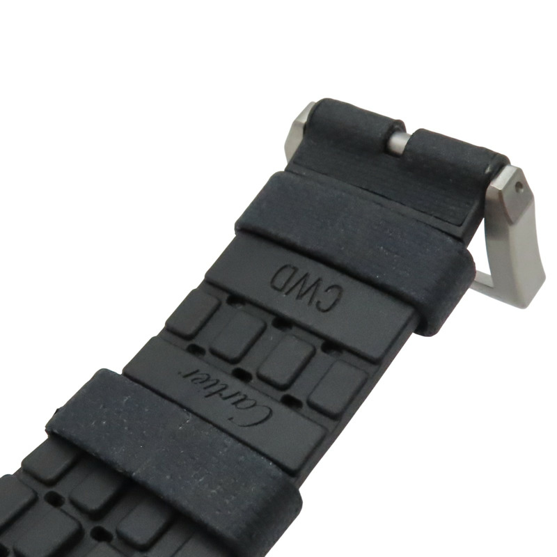 藍色錶盤 黑色膠帶 Calibre de Cartier Diver 腕錶【Cartier 卡地亞】 W2CA0008-8