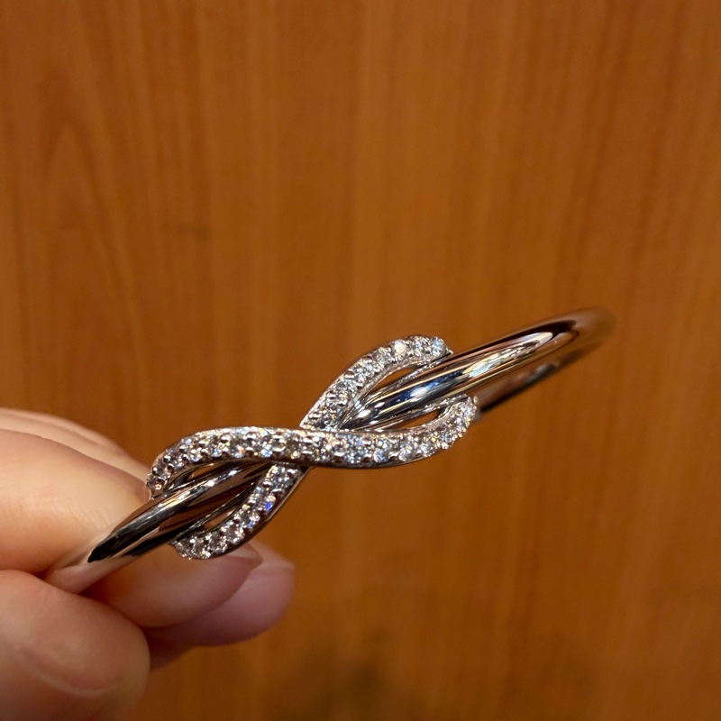 （超美！！）Tiffany 18K白金Infinity 手環-1