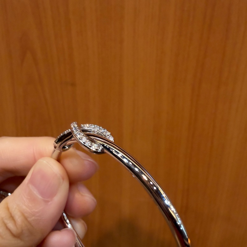 （超美！！）Tiffany 18K白金Infinity 手環-2