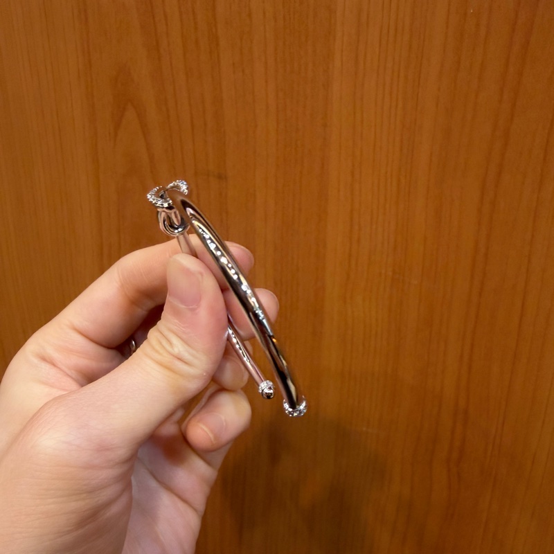 （超美！！）Tiffany 18K白金Infinity 手環-3