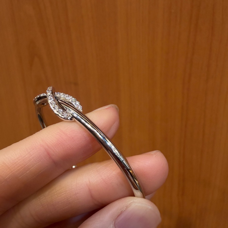（超美！！）Tiffany 18K白金Infinity 手環-4