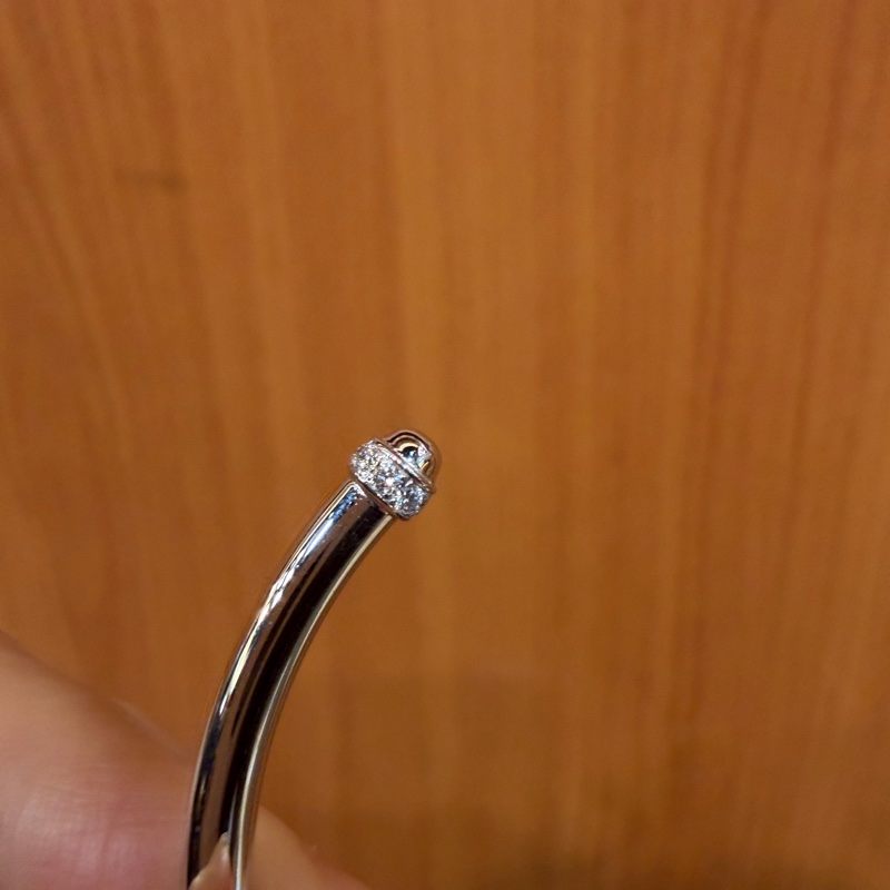 （超美！！）Tiffany 18K白金Infinity 手環-6