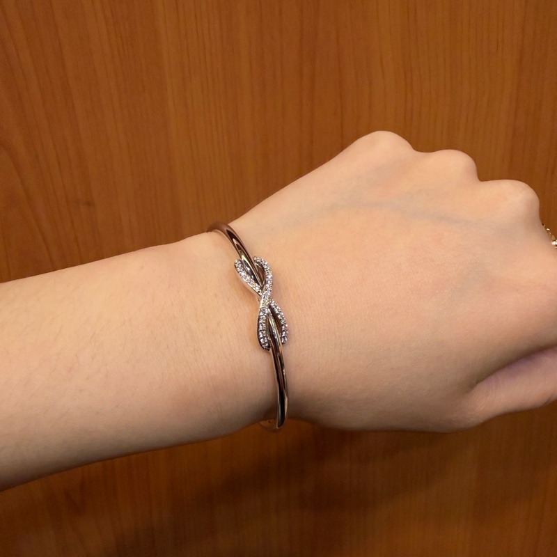 （超美！！）Tiffany 18K白金Infinity 手環-10
