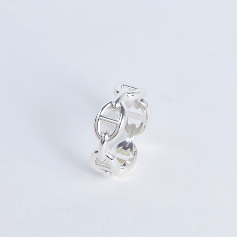 💯全新未使用品🔥 HERMÈS 愛馬仕 Chaine d'ancre Enchainee 戒指 銀色 925銀
尺碼52-4