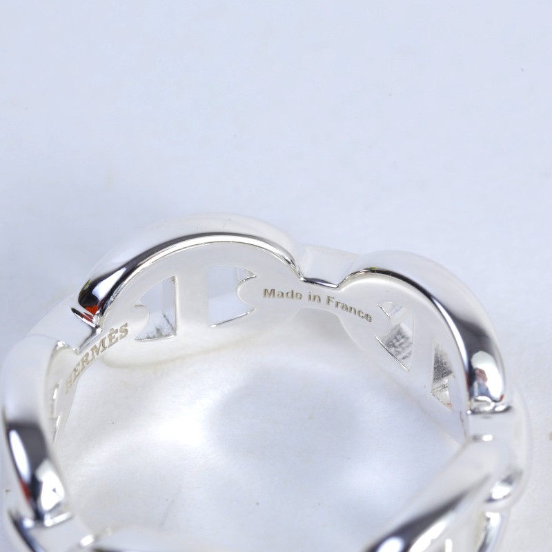 💯全新未使用品🔥 HERMÈS 愛馬仕 Chaine d'ancre Enchainee 戒指 銀色 925銀
尺碼52-5