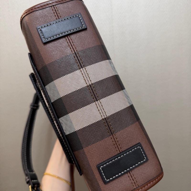 Bueberry 經典格紋金釦Freya迷你手提斜背托特包-5