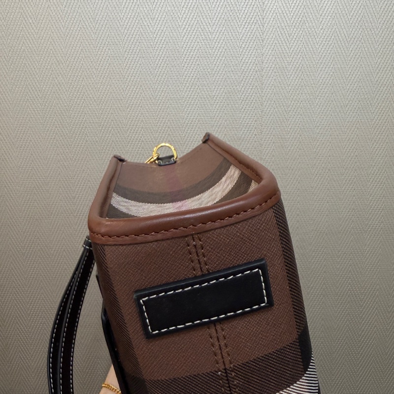 Bueberry 經典格紋金釦Freya迷你手提斜背托特包-6