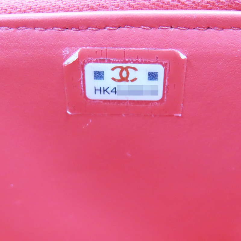 橘紅色 牛皮 菱格紋 荔枝紋 化妝包 鍊帶 肩背包 金扣 AP1341-7