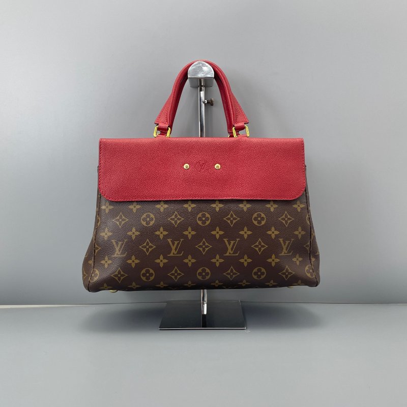 路易威登/Louis Vuitton 維納斯手提包老花拼紅色 手提包-1