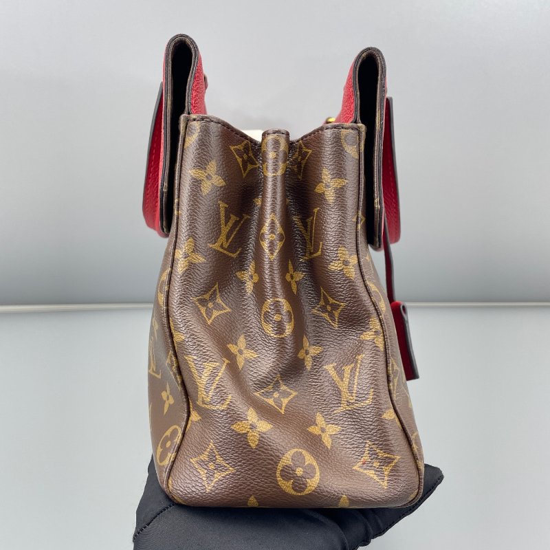 路易威登/Louis Vuitton 維納斯手提包老花拼紅色 手提包-2