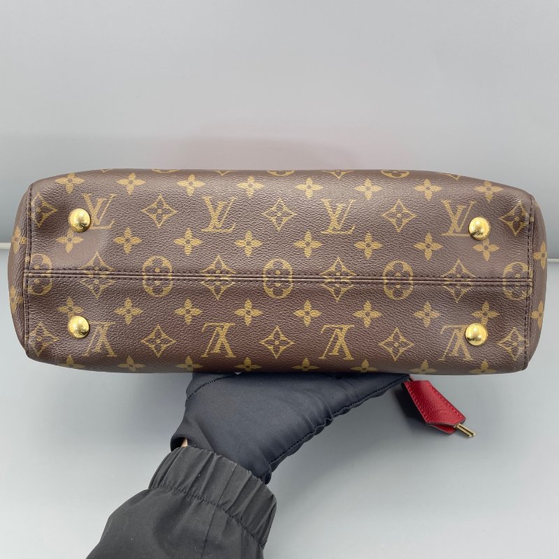 路易威登/Louis Vuitton 維納斯手提包老花拼紅色 手提包-7