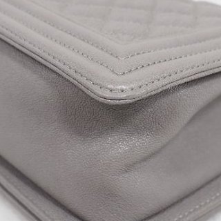 CHANEL Le Boy 25 香灰兒中號灰色 26開-28