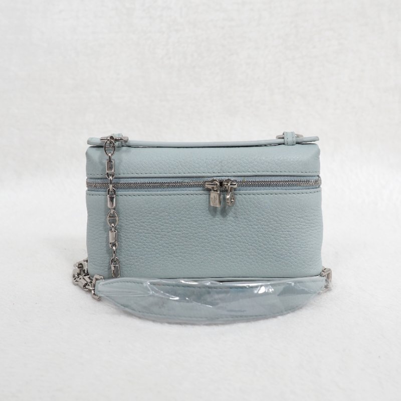 Loro Piana Extra Pocket Mini Pouch L15 淺藍色 聖杯藍-5