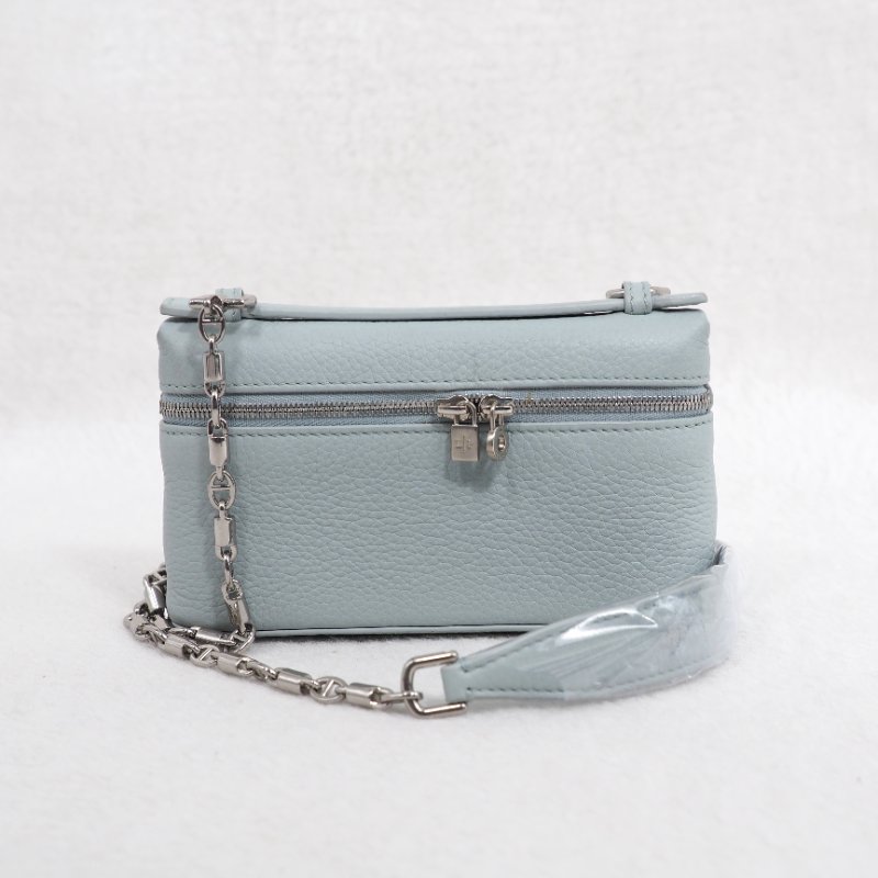 Loro Piana Extra Pocket Mini Pouch L15 淺藍色 聖杯藍-6