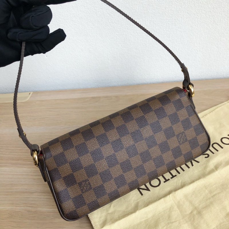 路易威登/Louis Vuitton 中古棋盤格表參道金扣腋下包-1