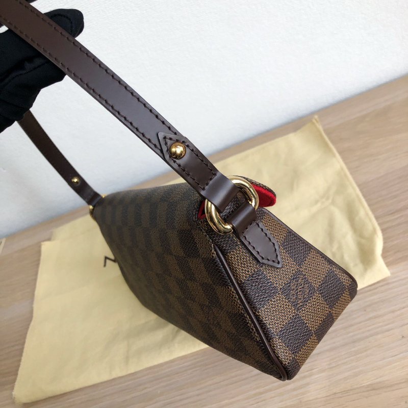 路易威登/Louis Vuitton 中古棋盤格表參道金扣腋下包-2